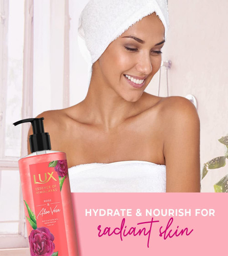 LUX ROSE & ALOE VERA SHIMMERING BODY WASH