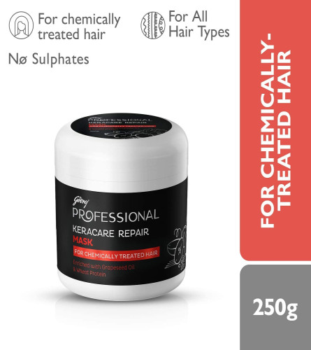 Godrej Professional Keracare Repair Mask (250g) | For Chemically Treated Hair | with Grapeseed Oil & Wheat Protein (Free Shipping )