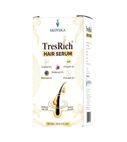 SKINSKA NATURALS - TresRich Hair Serum, Reduce Hairfall, All Hair Types