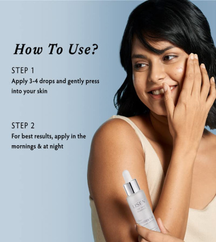 LISEN Hyaluronic acid Face Ampoule Serum for deep Hydration, Fine Lines & Collagen