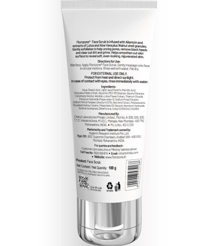 Florozone Face Scrub with Lotus Flower extract & Allantoin