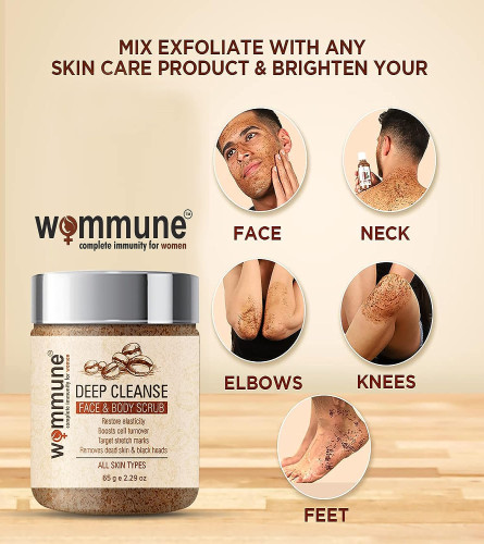 Wommune Exfoliate Coffee Scrub For Face & Body