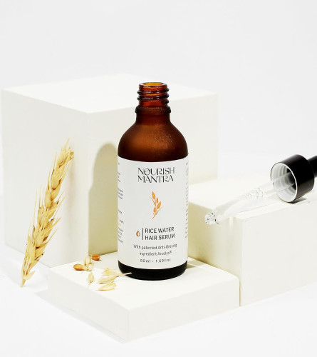 Suero de agua de arroz anti-canas Nourish Mantra