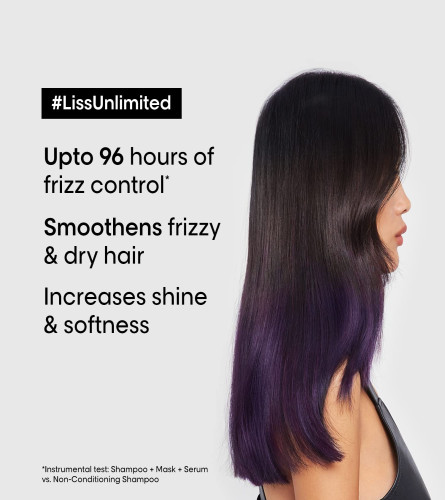 L'Oréal Professionnel Liss Unlimited Champú con Pro-queratina y Aceite de Nuez de Kukui