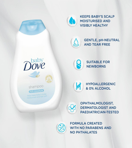 Baby Dove Rich Moisture Baby Shampoo 400 Ml