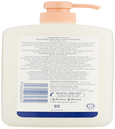 Johnson's Baby Ph 5.5 Nourishing Bodywash with Almond Oil (1000 ml) ( Free Shipping )