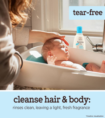 Aveeno Baby Daily Moisture Wash & Shampoo For Delicate Skin