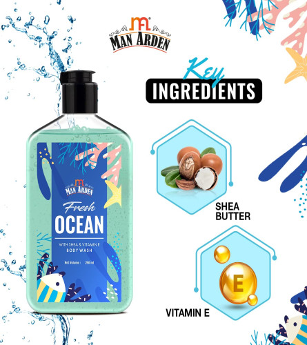 Jabón corporal de lujo Man Arden Fresh Ocean