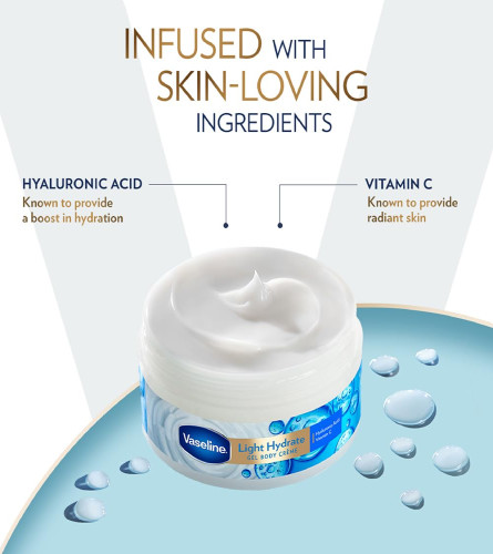 Vaseline Light Hydrate Gel Körpercreme, 180 g (Kostenloser Versand)