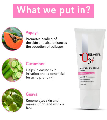 O3+ Jabón facial iluminador y blanqueador