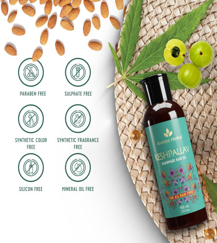 Aceite capilar Avimee Herbal Keshpallav para hombres y mujeres