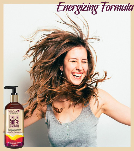 WishCare Champú Cebolla y Jengibre Controla la Caída del Cabello