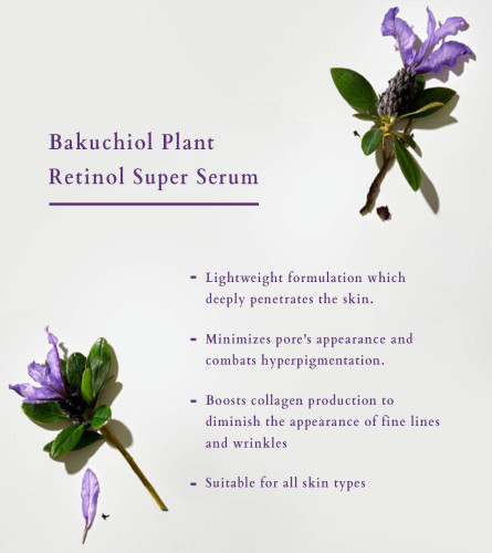 Lotus Organics+ Súper suero de retinol vegetal Bakuchiol