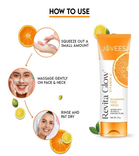 Jabón facial con vitamina C a base de hierbas Jovees