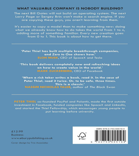 Zero to One: (Taschenbuch) ISBN 978-0753555194