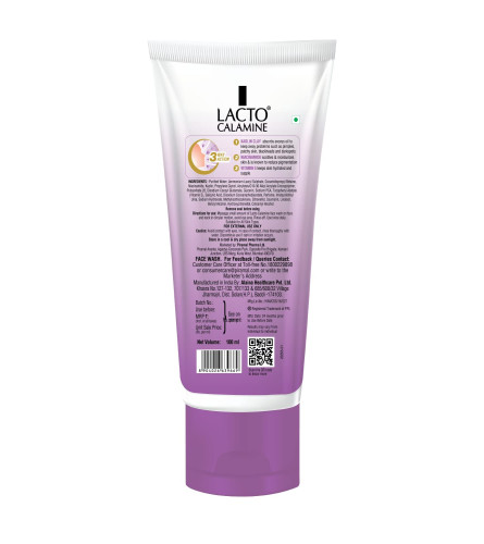 Detergente viso quotidiano Lacto Calamine con argilla caolino, niacinamide e vit