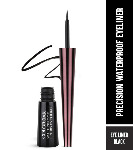Colorbar Waterproof Opaque Liquid Eyeliner Opaque Finish - Black, 2.5ml ( Free Shipping )