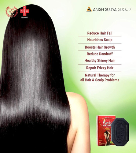 Kesh Nikhar Fortschrittliche Formel-Seife für die Haarwäsche, Shampoo-Riegel 100 gm (4er-Pack) Kostenloser Versand