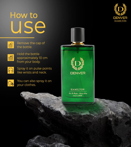 DENVER Hamilton Perfume - 100ML | Long Lasting Perfume Body Scent for Men ( Free Shipping )
