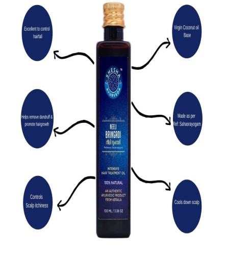 Shesha Ayurveda NeeliBringadi Ayurveda-Haaröl 100 ml