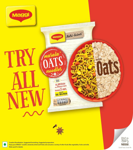 MAGGI Nutri-Licious Oats Noodles, Masala, 294 Grams / 300G (Weight May Vary) ( Free Shipping )