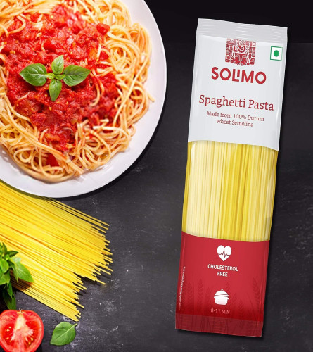 Amazon Brand - Solimo Durum Wheat Spaghetti Pasta, 500g pack of 2 ( Free Shipping )