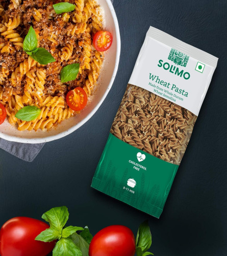 Amazon Brand - Solimo Whole Durum Wheat Fusilli Pasta, 500g ( Free Shipping )