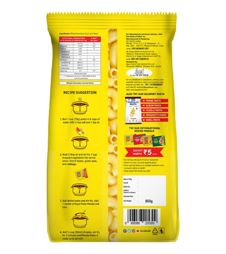 Keya Macaroni 850g, 100% Durum Wheat Pasta ( Free Shipping )