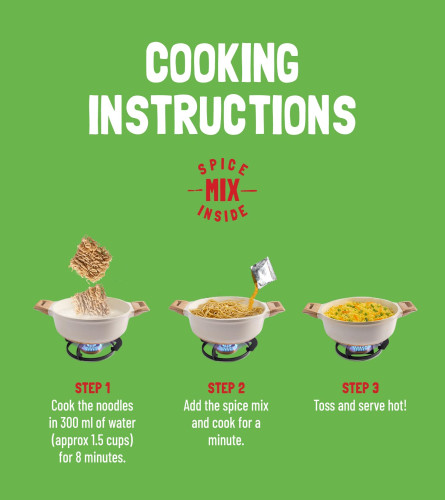 Slurrp Farm No Maida Instant Millet Noodles Combo, Not Fried, No MSG, Mild Masala & Yummy Masala, 4 X 57 g ( Free Shipping )