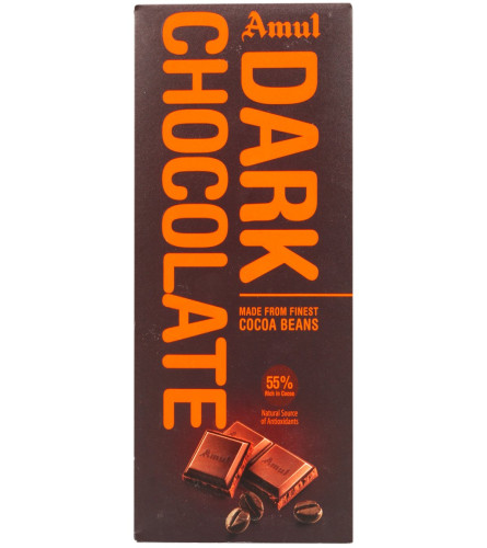 Amul Kakao dunkle Schokoladentafel 150 gm