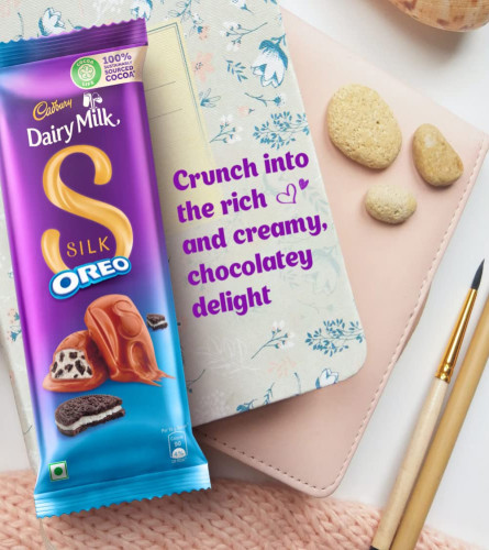 Cadbury Dairy Milk Silk Oreo Chocolate Bar, 130 g ( Free Shipping )