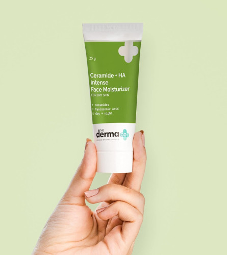The Derma Co Ceramide + Ha Intense Face Moisturizer, Dry Skin Moisturiser - 25 Gm ( Free Shipping )
