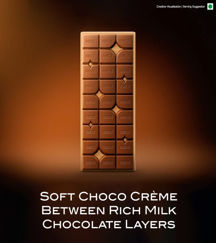 Fabelle Choco Deck – Milk Chocolate, Diwali Chocolate Gift Pack of 3, Layered Premium Milk Chocolate Bar with Choco Crème, Premium Packaged, Diwali Chocolate Gift Box, 3 x 130g (Pack of 3) ( Free Shipping )