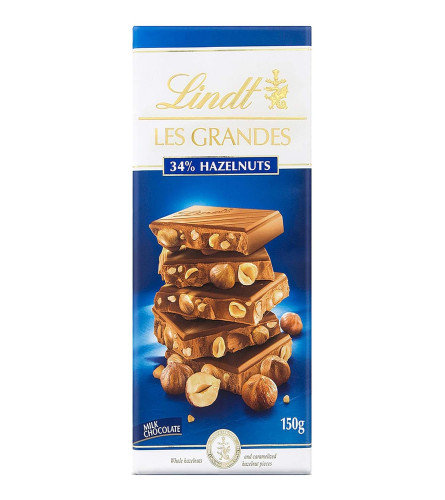 Lindt Grand Milk Chocolate, Hazel Nut, 150g (Free Shipping)