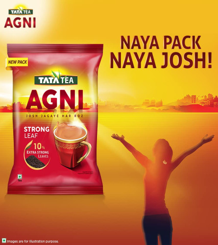 Tata Té Agni | Chai fuerte con 10% de hojas extrafuertes | Té negro