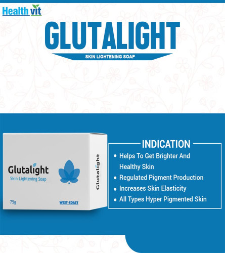 Glutalight Hautaufhellende Seife zur Reduzierung dunkler Flecken 75 gm (3er-Pack)