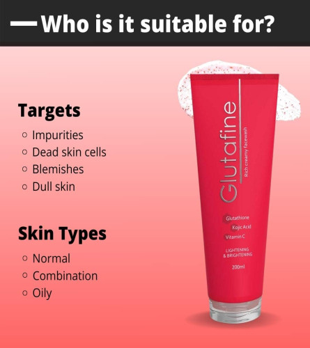 Ethiglo Glutafine Gesichtswaschmittel 200 ml (Kostenloser Versand)