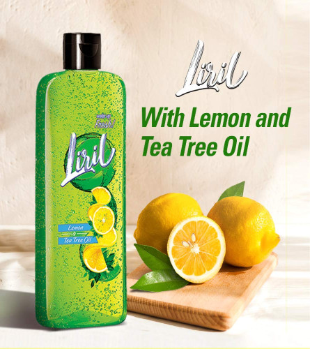 Liril Lemon and Tea Tree Oil Body Wash, 250 ml (Pack of 2) (Free Shipping)