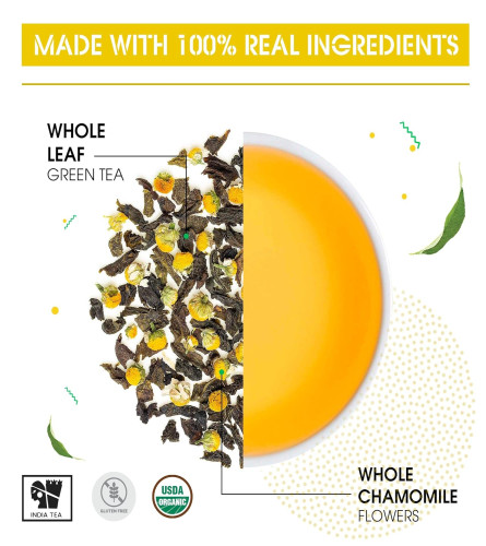 Teabox Kamille Grüntee 50 Stk (Kostenloser Versand)
