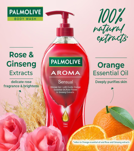 palmolive-rose-orange-essential-oil-ginseng-aroma-sensual-body-wash-soothing-brightening-glowing-youthful-skin-no-paraben-silicones-ph-balanced-body-wash-750ml-free-shipping-