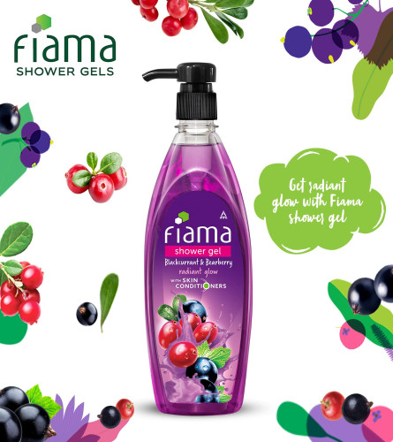 fiama-shower-gel-blackcurrant-bearberry-body-wash-with-skin-conditioners-for-radiant-glow-500ml-pump-free-shipping-