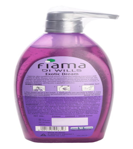 fiama-di-wills-shower-gel--blackcurrant-and-bearberry-550ml-pack-free-shipping-