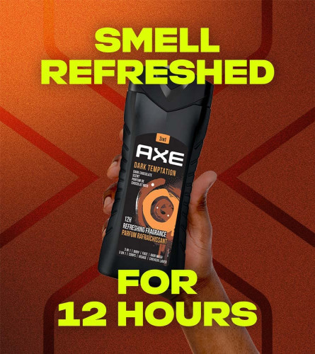 axe-dark-temptation-3-in-1-body-face-hair-wash-for-men-long-lasting-refreshing-dark-chocolate-fragrance-natural-origin-ingredients-removes-odor-bacteria-dermatologically-tested-250ml-free-shipping-