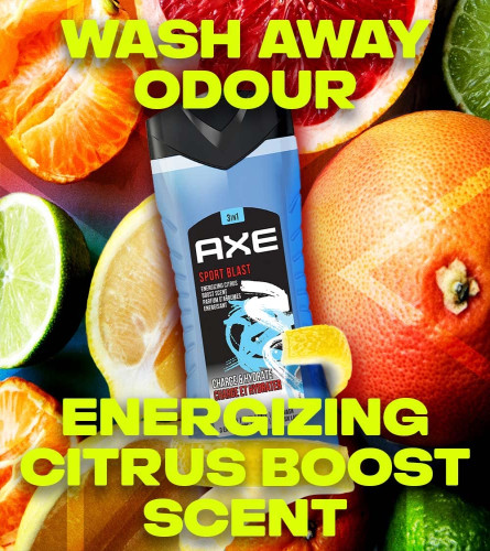 axe-sports-blast-3-in-1-body-face-hair-wash-for-men-long-lasting-refreshing-energizing-citrus-fragrance-for-up-to-12hrs-removes-odor-bacteria-no-parabens-dermatologically-tested-250ml-free-shipping-