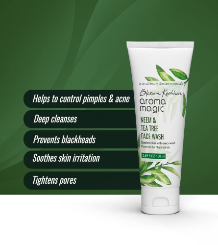 aroma-magic-neem-and-tea-tree-face-wash-pwrd-by-niacinamide--100-ml-free-shipping-world