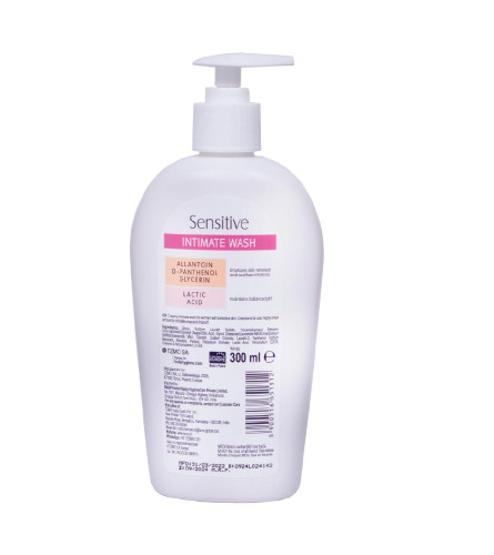 bella-sensitive-intimate-wash-for-women-hygiene-wash-ph-balances-delicate-emulsion-formula-moisturises-the-skin-smooths-skin-pack-of-1-300-ml-free-shipping-worldwide-