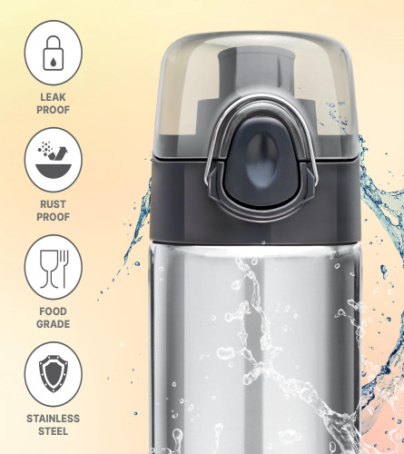 milton-vogue-500-stainless-steel-water-bottle-490-ml-silver-single-walled-leak-proof-easy-grip-easy-to-carry-gym-bottle-home-kitchen-hiking-treking-bottle-travel-bottle-free-shipping-worldwide-