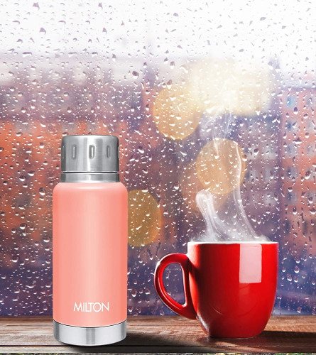 milton-elfin-160-thermosteel-hot-and-cold-water-bottle-160-ml-peach-leak-proof-easy-to-carry-office-bottle-hiking-trekking-travel-bottle-gym-home-kitchen-bottle-free-shipping-worldwide-