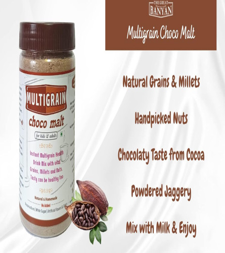 the-great-banyan-multigrain-choco-malt-300g-natural-instant-health-drink-mix-for-kids-adults-made-with-millets-nuts-wholegrains-no-white-sugar-no-preservative-milk-mix-free-shipping-worldwide-