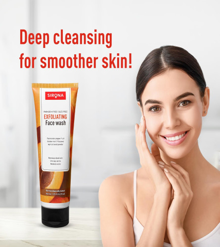 Sirona Natural Exfoliating Face Wash for Men & Women